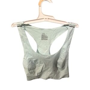 Auden Womens M Scoop Neck Unlined Bralette Mint Green Simple Pullover Style